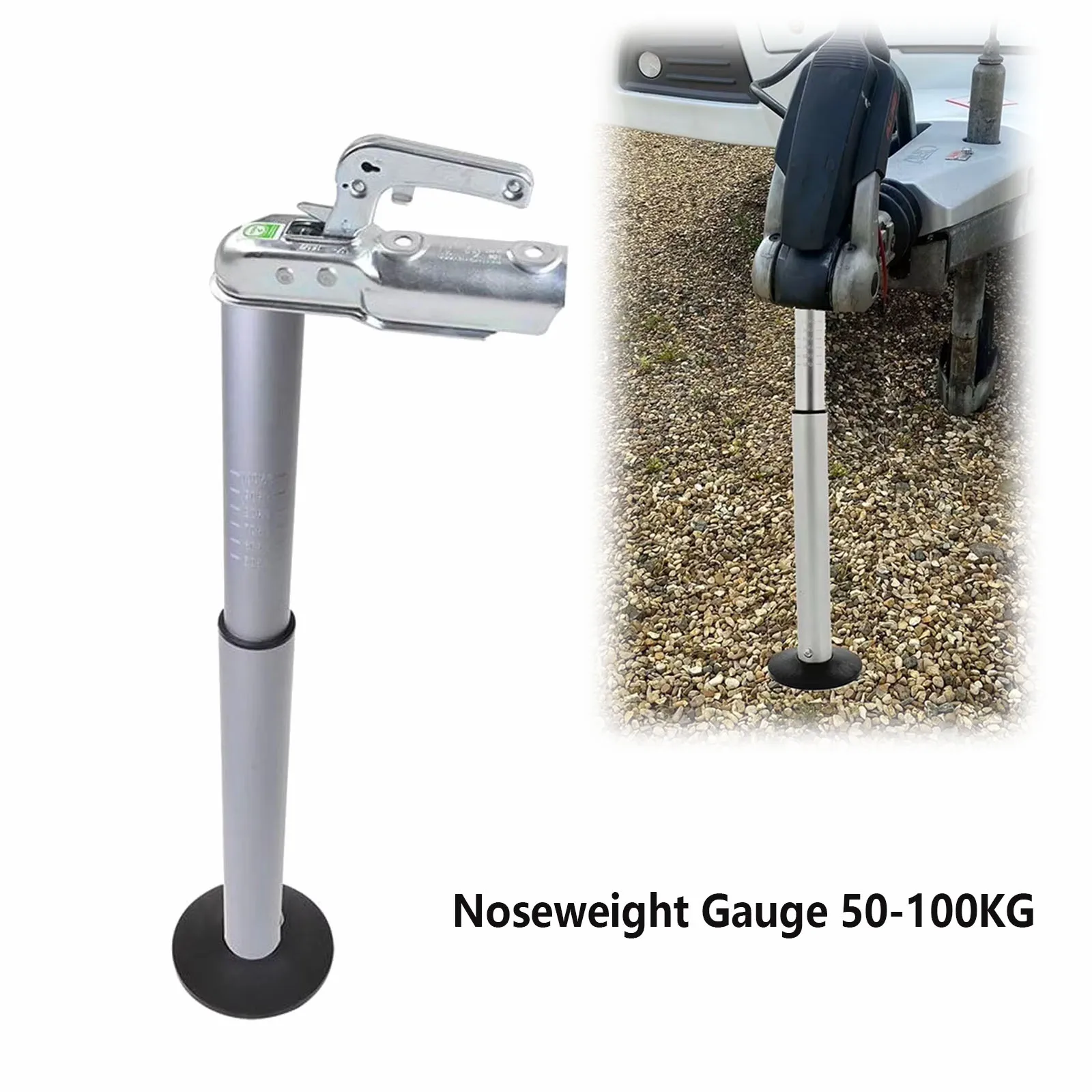 1PC RV Tow Vehicle Weight 50-100KG Scale Calibrated Noseweight Gauge Caravan Trailer Tool for Vehicle Balance Measurement