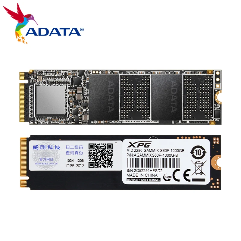 ADATA XPG M.2 2280 PCIe 4.0 NVMe SSD S60 PRO محرك الأقراص الصلبة عالي السرعة بحد أقصى 6000 ميجابايت/ثانية 500 جيجابايت 1 تيرا بايت 2 تيرا بايت محرك الأقراص الصلبة الداخلي لـ PS5