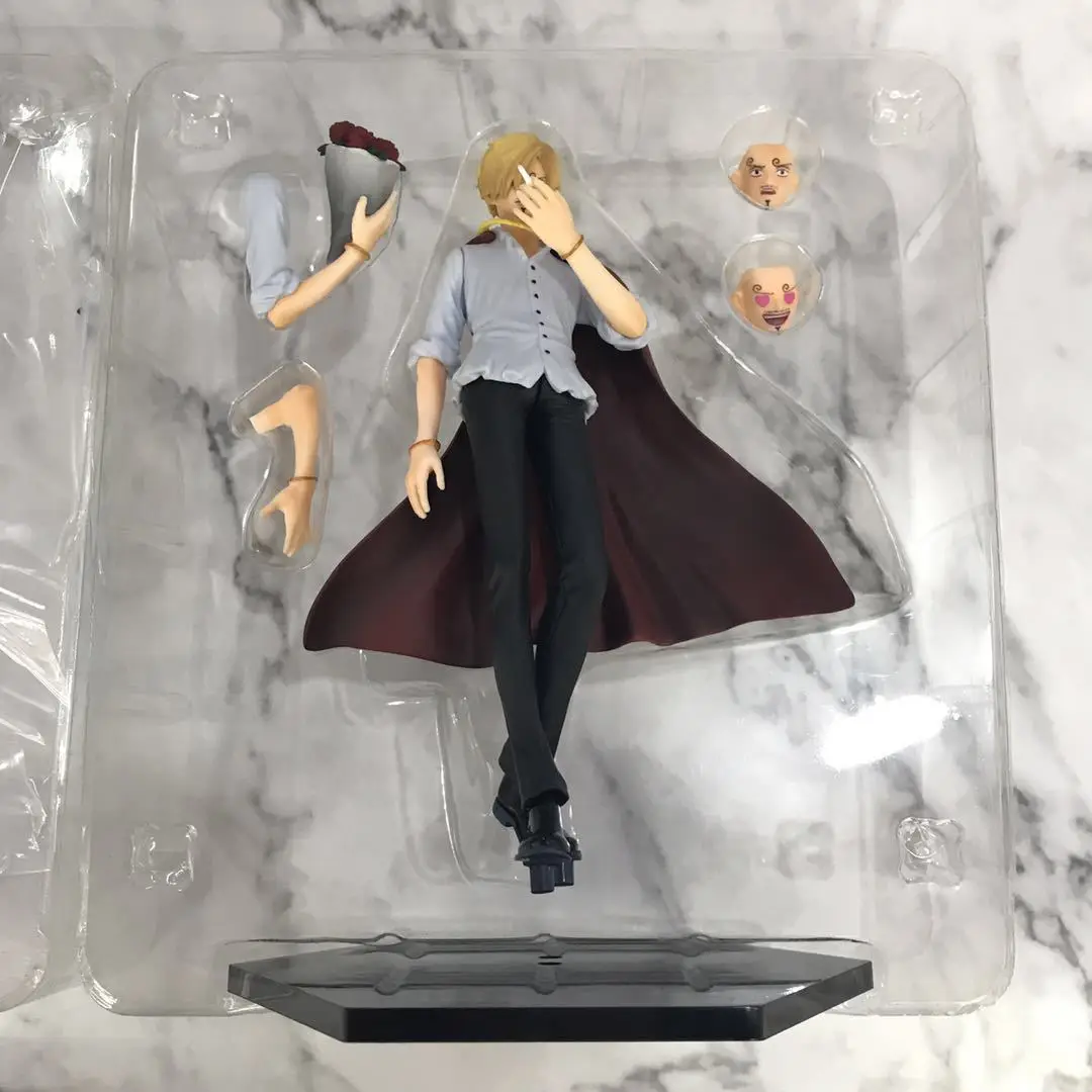 16cm One Piece Anime Figures Sanji Action Figure Statue Model Doll Collection Toys Gifts