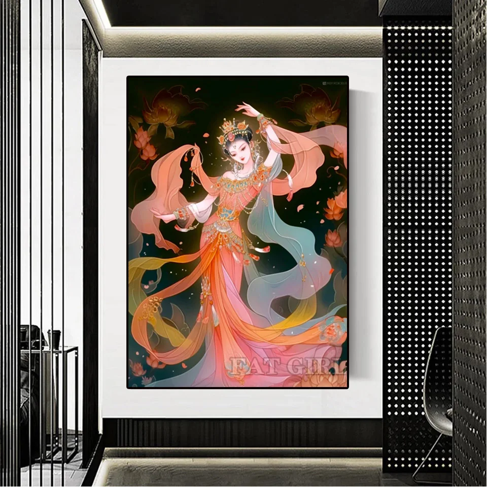 Fantasy Girl Chinese Style 5d Diamond Painting Flying Fairy Cross Stitch  Craft Mosaic Diamond Embroidery Home Decor