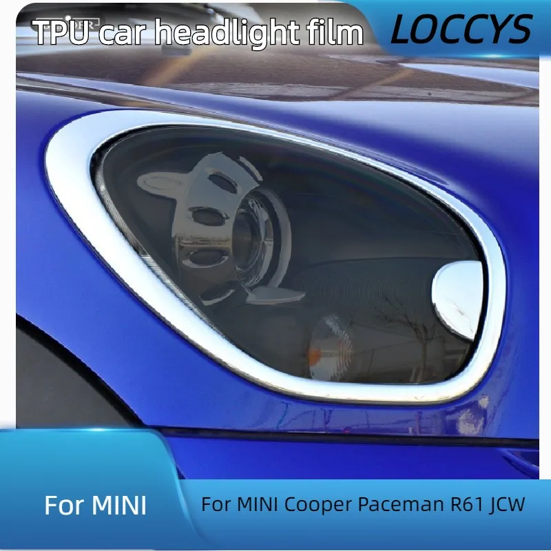 

For MINI Cooper Paceman R61 JCW Car Headlight Protection Tint Film Smoke Black Transparent TPU Protective Sticker Accessories