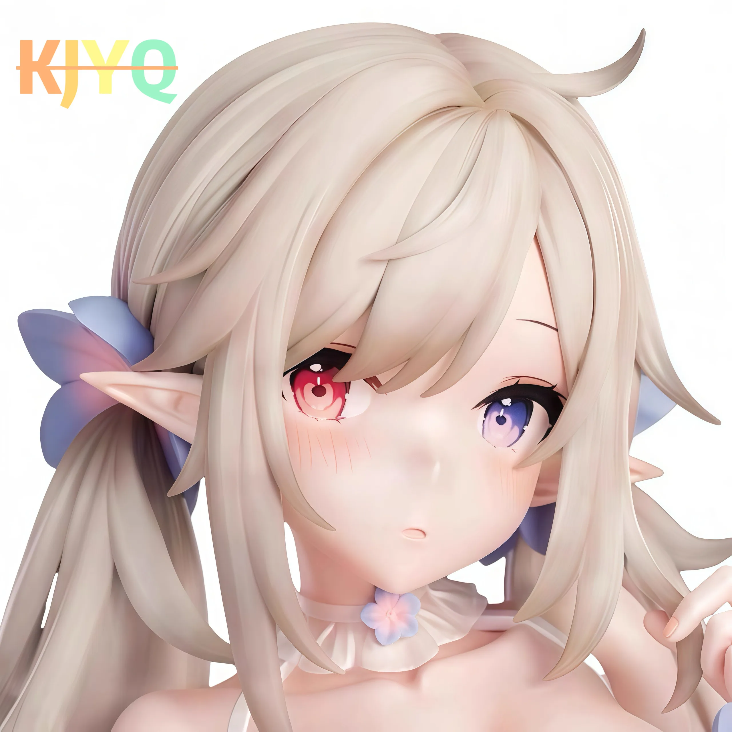 

Чисто-белая фигурка эльфа: красивая девушка, съемная аниме-модель, мягкая игрушка-украшение для компьютерного корпуса, рабочего стола, автомобиля, подарок на день рождения