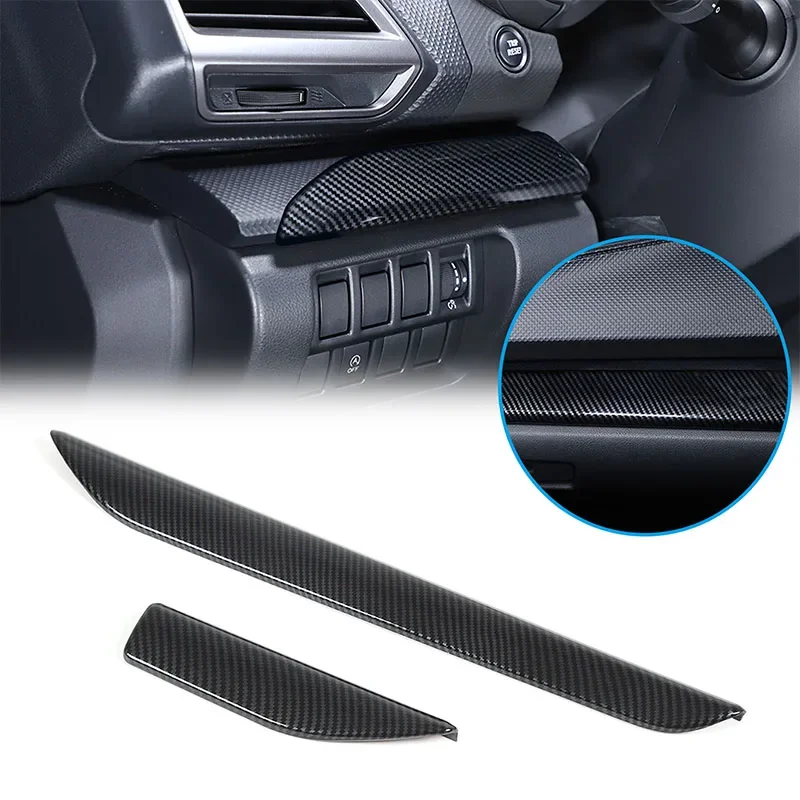 

For Subaru Forester SK 2019 2020 2021 2022 2023 2024 ABS Carbon Fiber Center Console Dashboard Panel Strip Trim Car Accessories