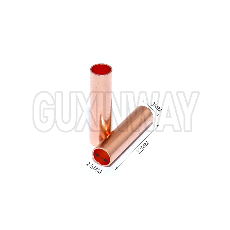 100Pcs Copper Ring Terminal Wire Crimp Connector Bare Cable Battery Terminals Soldered Connectors
