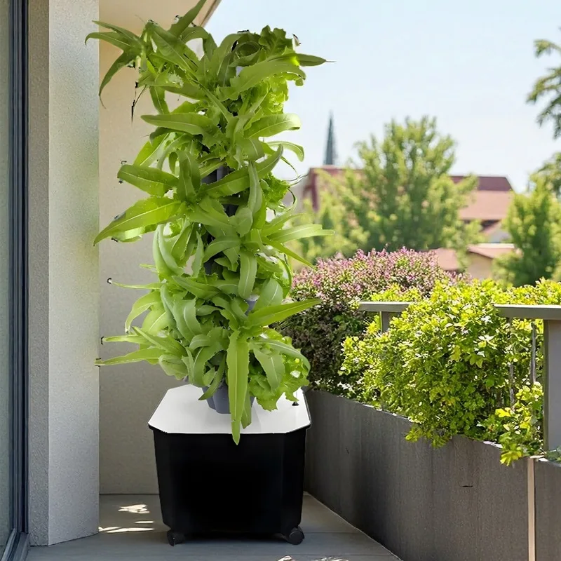 Soilless cultivation hydroponic planting tower hydroponic column rain planting system balcony vegetable and flower multi-layer r