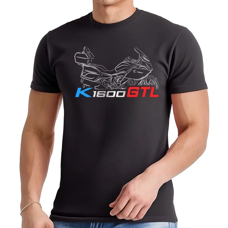 2025 Man T Shirt Casual K1600GTL T-shirt Motorcycle Graphic Summer Short Sleeves 100% Cotton S-3XL Cool Tee