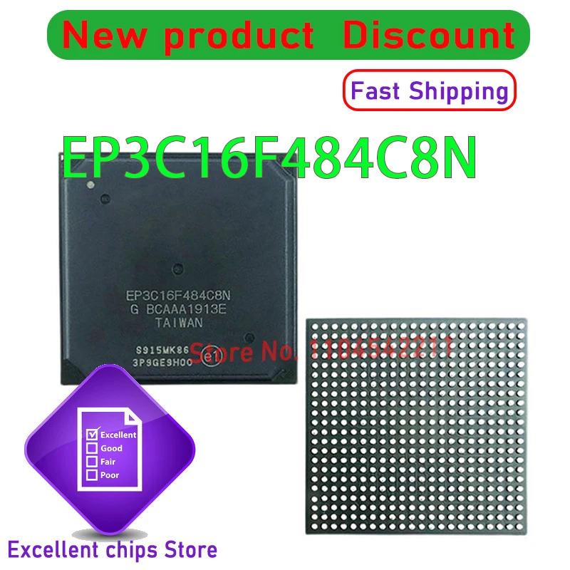 New Original EP3C16F484C8N EP3C16F484C8 EP3C16F484C EP3C16F484 EP3C16F EP3C16 BGA-484 In Stock  1pcs/lot +