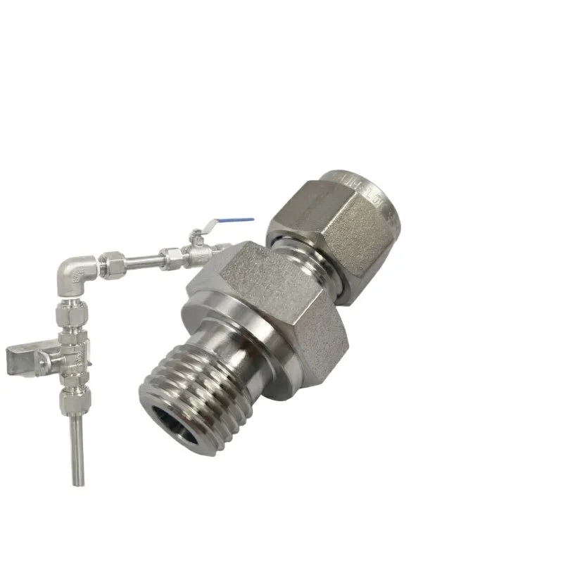 For Straight Through External Wire SS - 1610-1-16 RP External Thread Metric 316L Stainless Steel