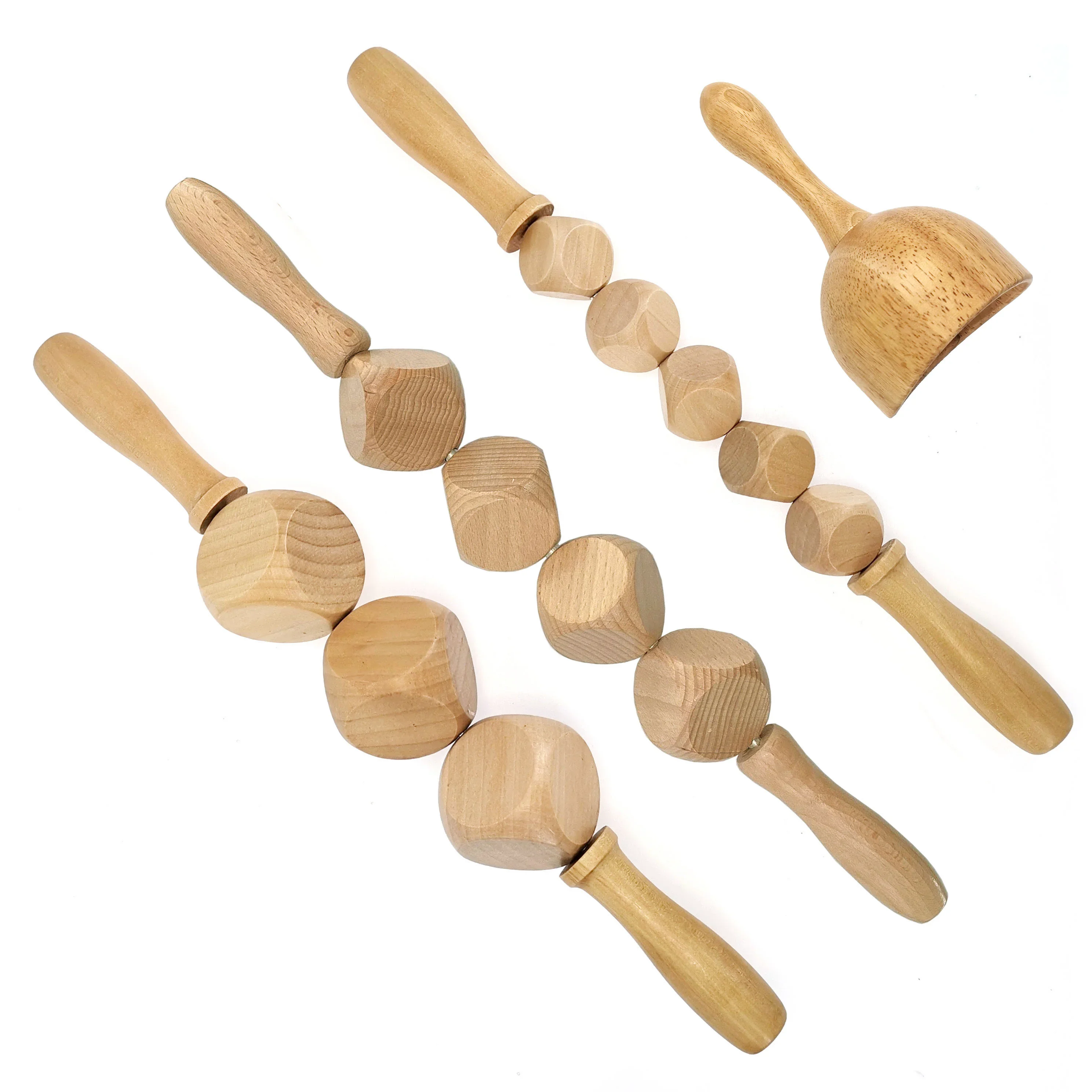 Wooden Body Massage Tool Foot Reflexology Acupuncture Thai Massage Roller Therapy Meridians Scrap Lymphatic Health Care