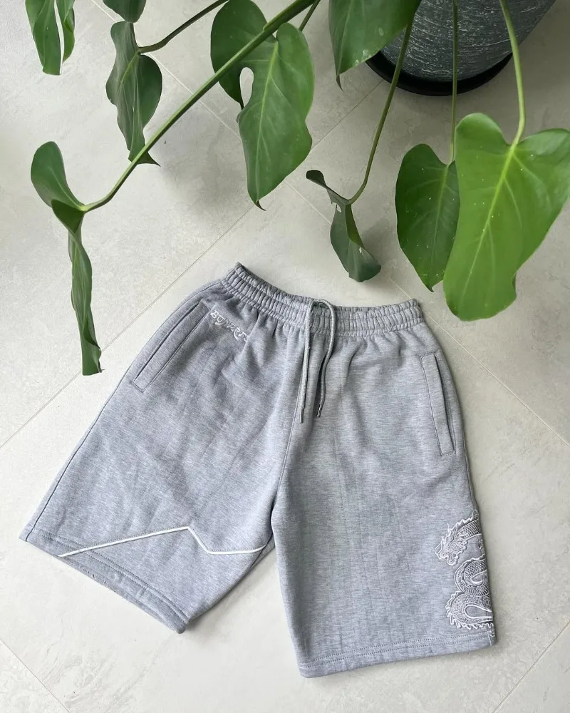 

2025 американские повседневные брюки с татуировкой дракона в стиле ретро, уличные готические свободные мужские спортивные брюки, модные модные брюки в стиле хип-хоп