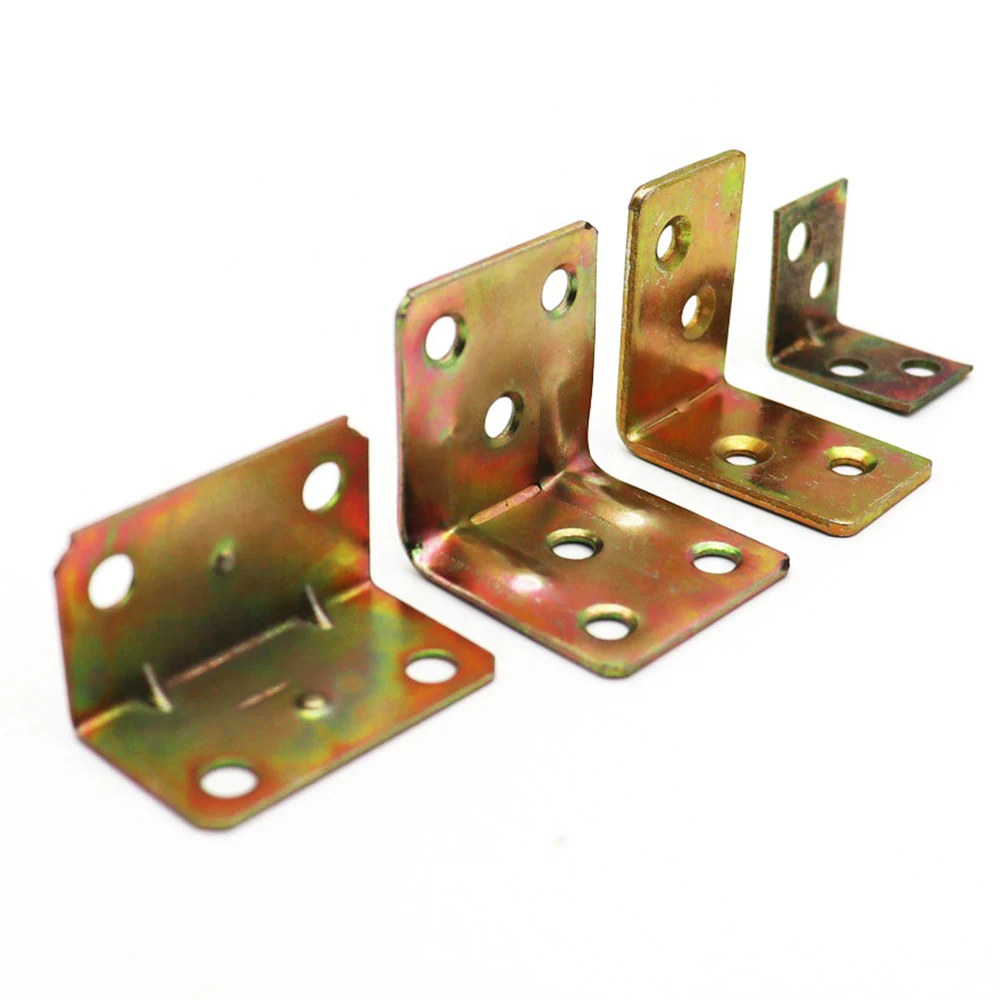 Custom CNC machining center adjustable 90-degree angle bracket universal slotted L-shaped corner brace furniture fixing parts