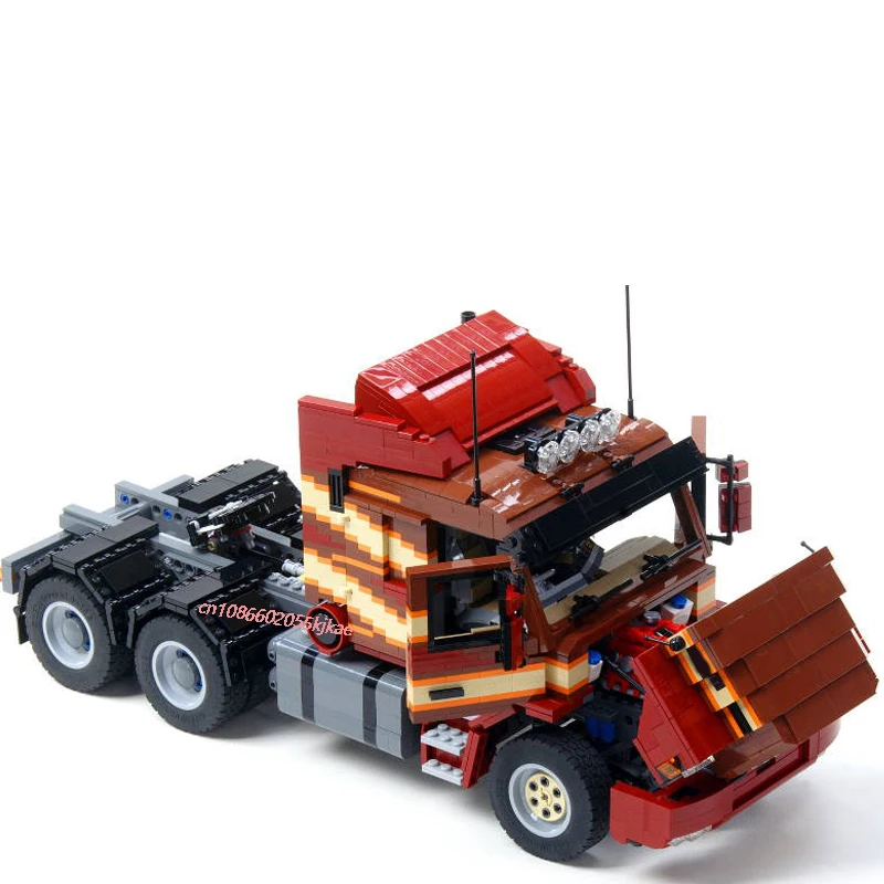 2800PCS MOC RC scanied T143M 6x4 Engineering Container Tractor Truck Tower Head model creative ideas Toy Gift technology Blocks