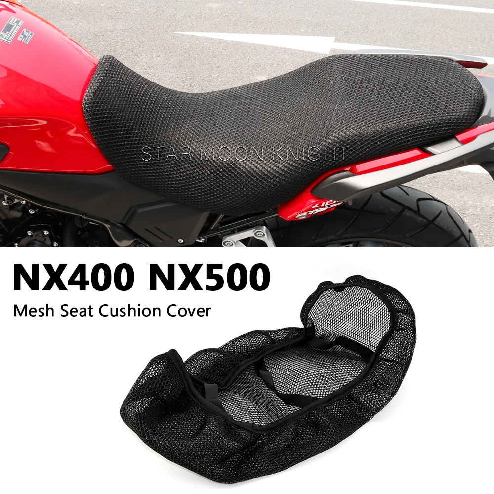 Motorcycle Accessories Protecting Cushion Seat Cover For Honda NX 500 400 NX500 NX400 Nylon Fabric Saddle Breathable Seat Cover