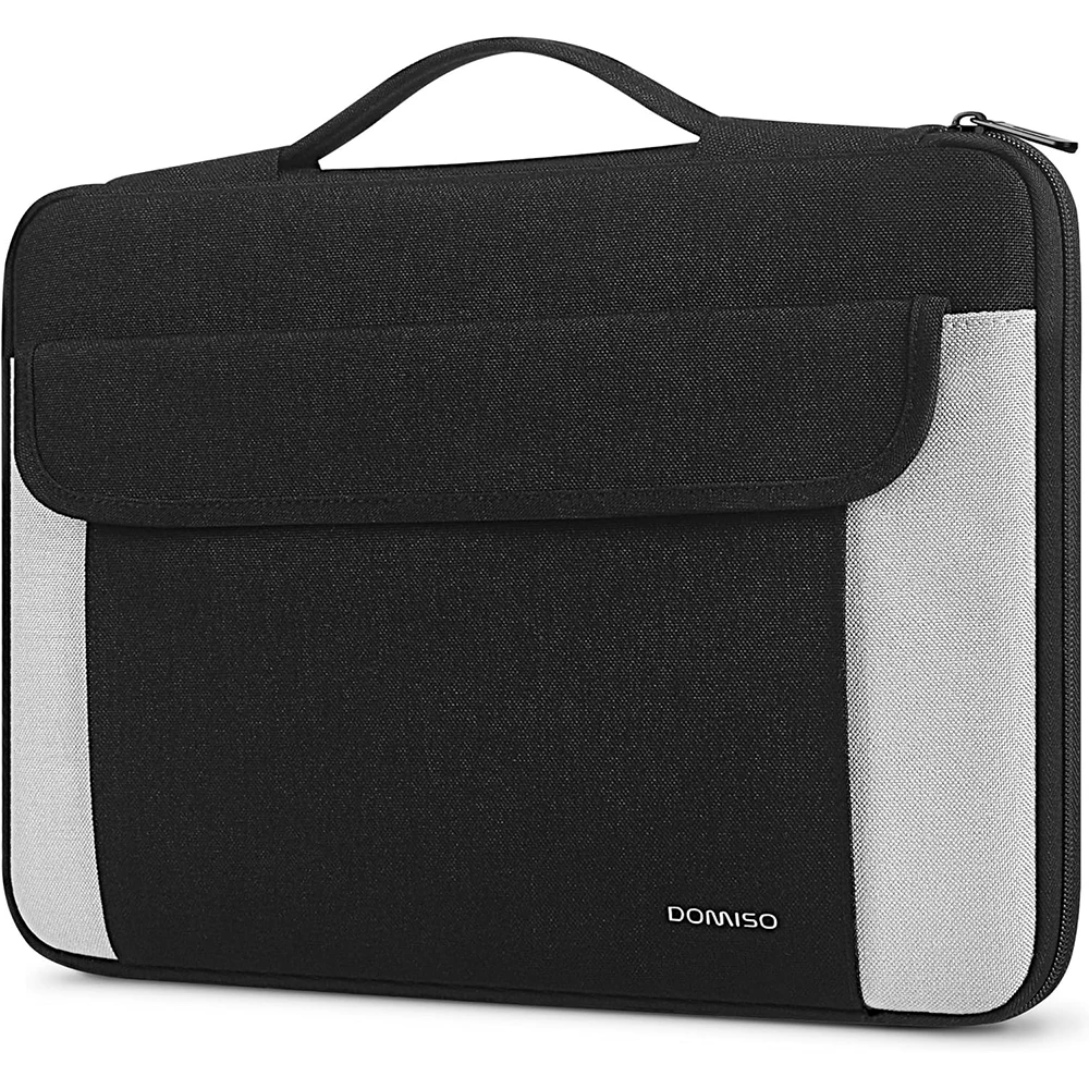 

DOMISO 14 15.6Inch Waterproof Laptop Sleeve with Retractable Handle Portable Tablet Case Bag