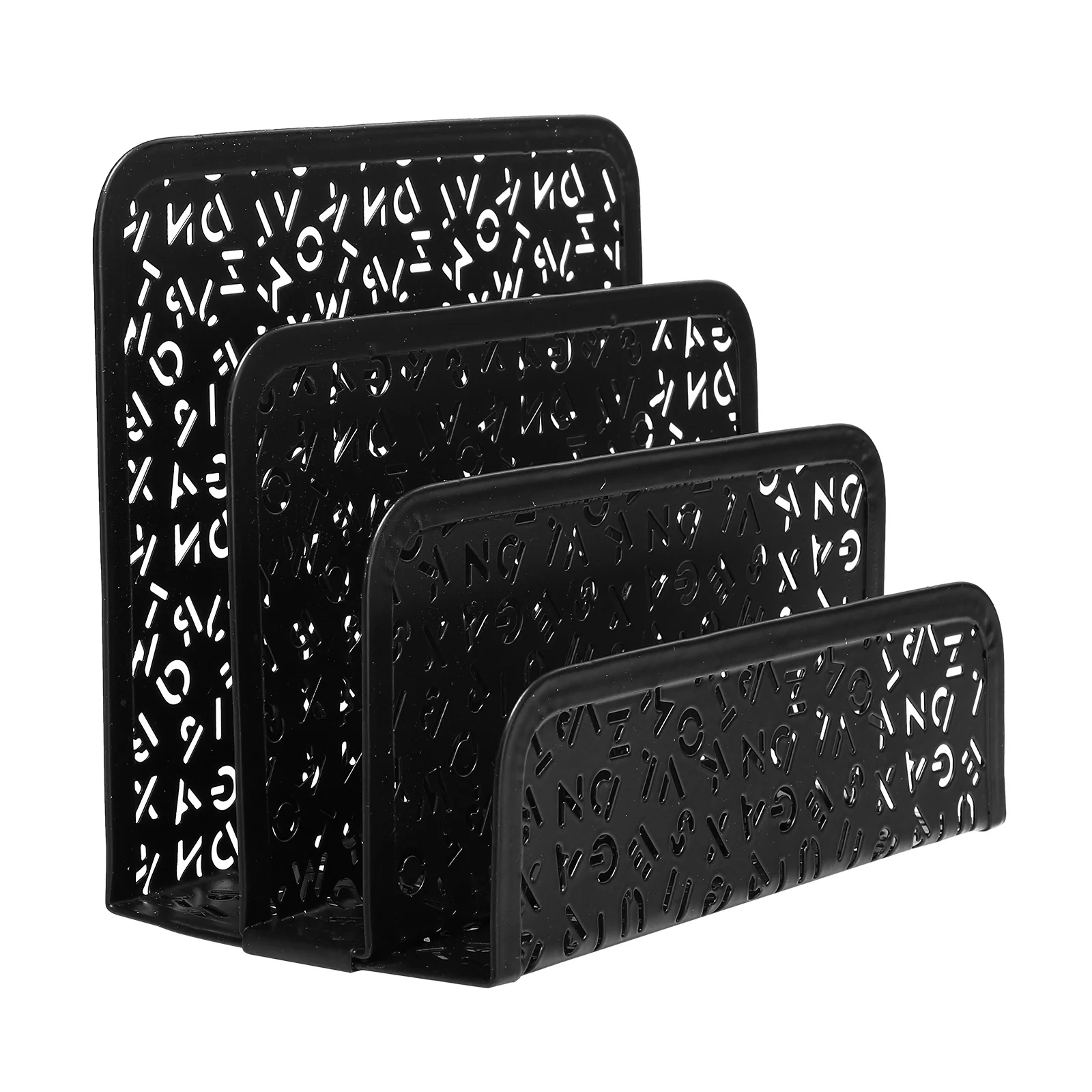 

1pc Iron Mail Holder Modern Desktop Storage Organizer Letter Shelf File Storage Rack Stationary Holder For Office Home School