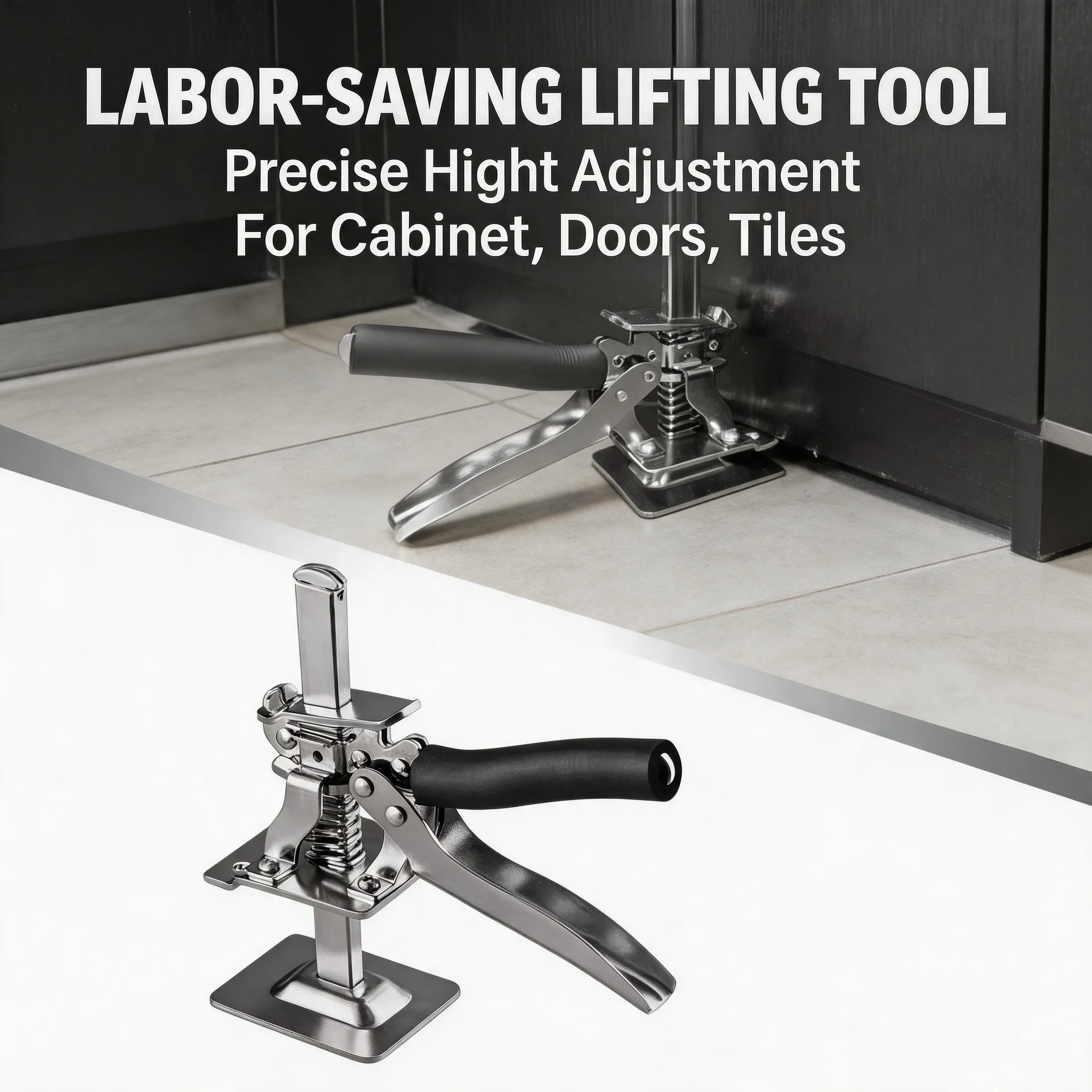 1PCS/2PCS Door Panel Cabinet Lifting Jack Labor-Saving Arm Drywall Board Lifter Tile Height Adjuster Elevator Tool
