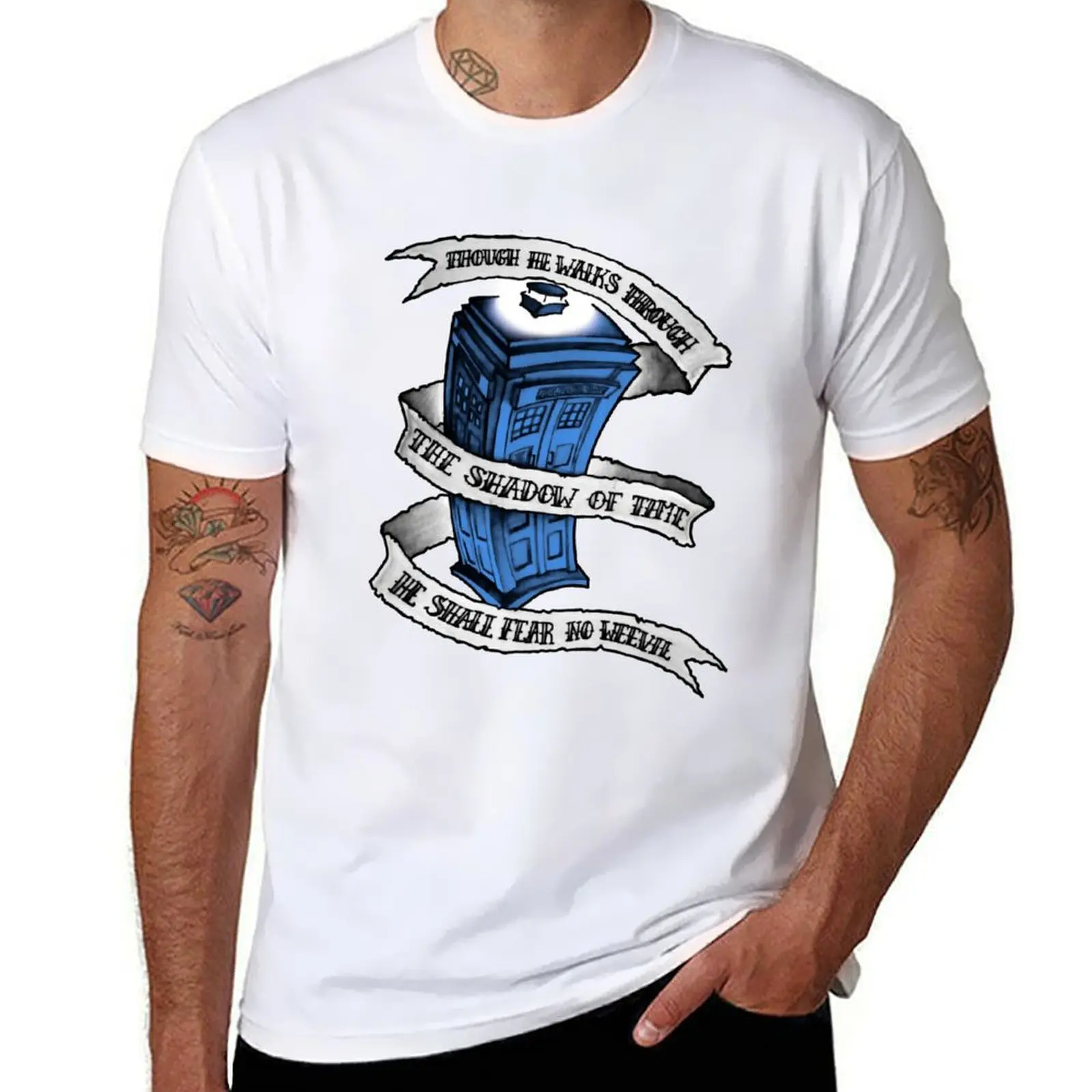 

Dr Who Blue T-Shirt sports fans for a boy mens tall t shirts