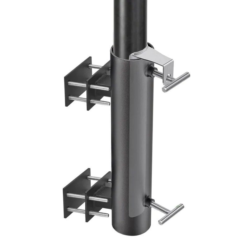 Heavy Duty Extended Umbrella Holder Clamp Outdoor Patio Sunshade Umbrella Foot Stabilizer Railing Deck Fixed Bracket