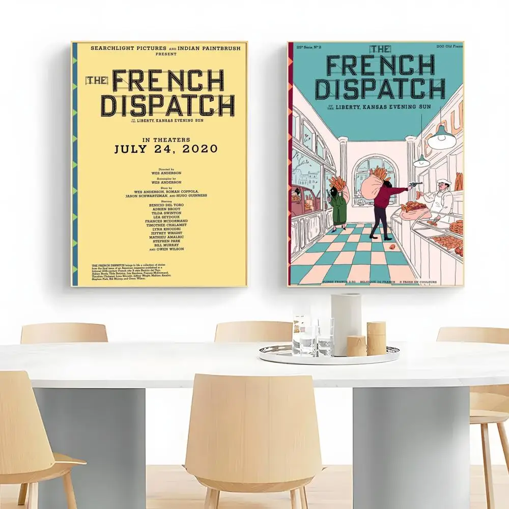 Whimsical Editorial Symmetry T-The French Dispatch Poster Wall Art Print Decorative Mural Home Decor Gift Unframed