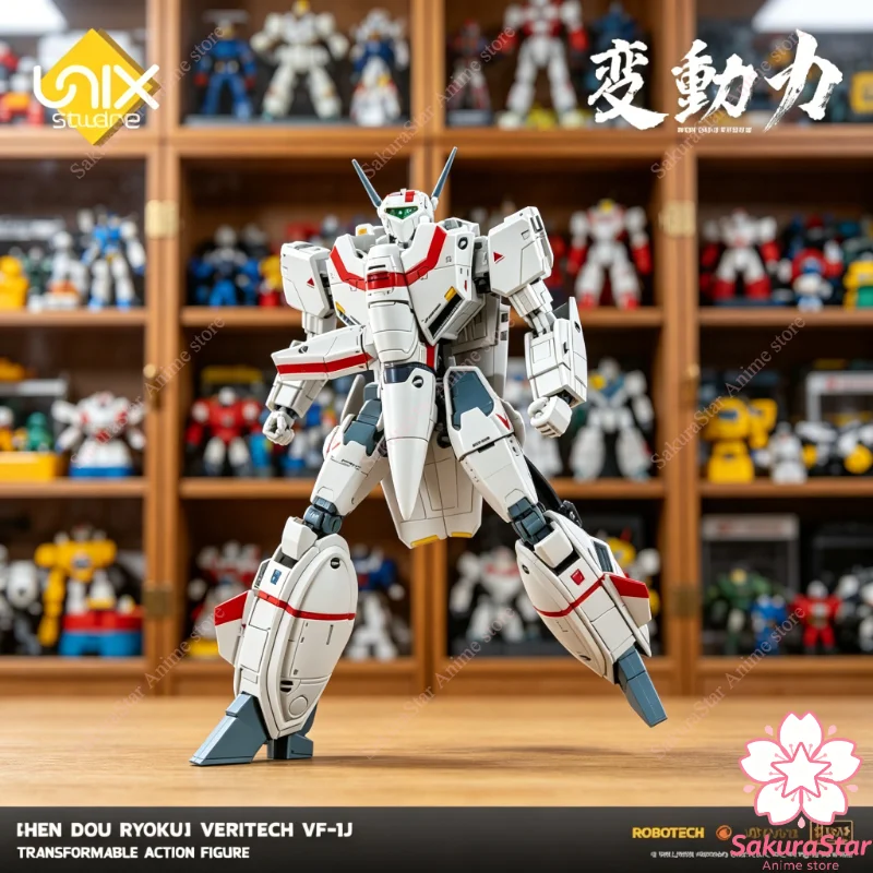 

【In Stock】Sentinel Unix Square Macross Robotech VF-1J Transformable Mecha Highly Articulated Collectible Action Figure Hobby Toy
