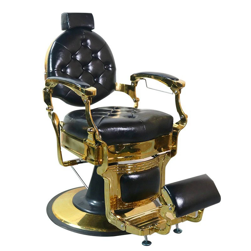 Heavy Duty Professional Hair Salon Furniture, Silver Metal Styling Hair Salon Chair, Hydraulic Rotating Hair Salon Chair, Suitab