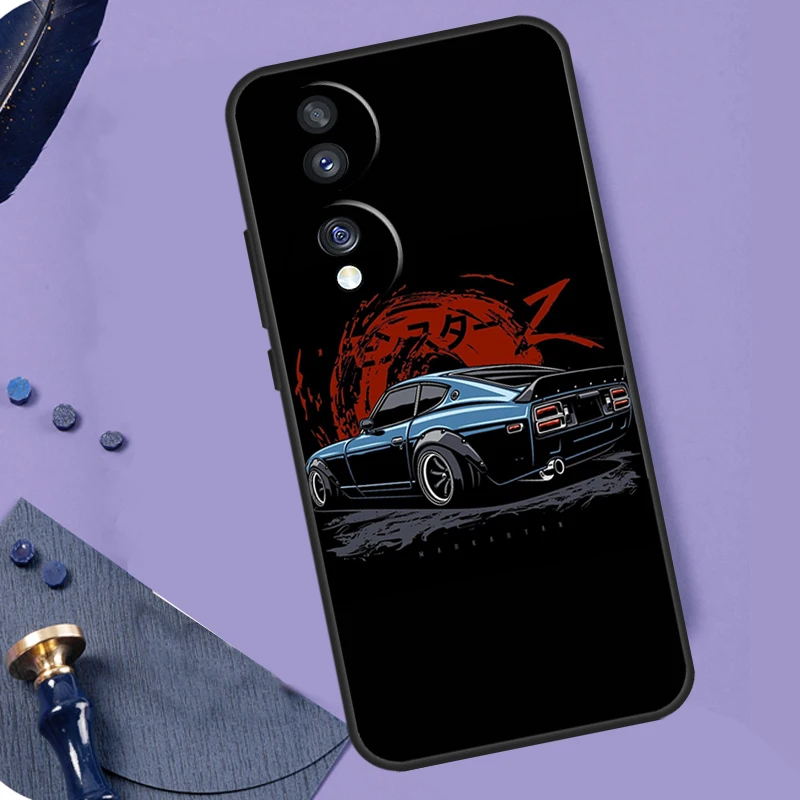Sports Car JDM Tokyo Drift Case For Honor Magic 6 Pro Magic 5 Lite 50 70 90 Lite X6 X7 X8 X9 X6a X7a X8a X9a X8b X9b