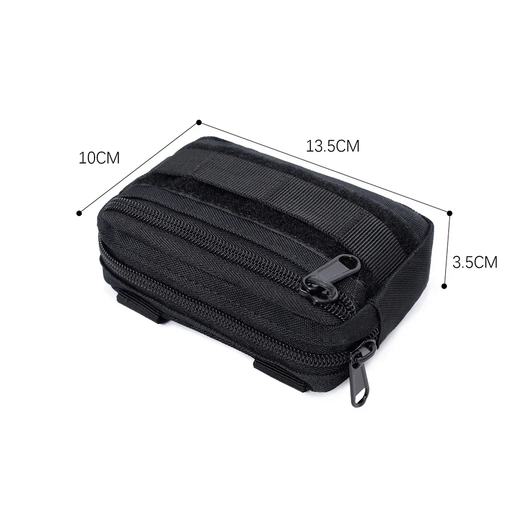 Small Molle Pouch EDC Tool Waist Pack Knife Phone Holder Wallet Outdoor Travel Running Camping Hunting Accessories Organizer Bag view 6