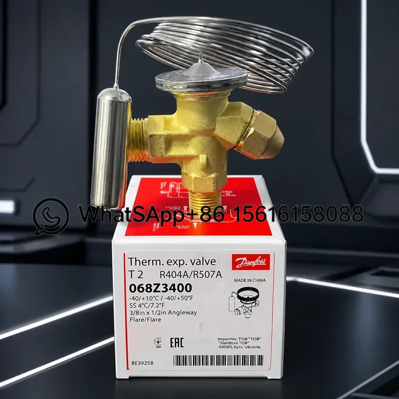 Original Danfoss TES2 Thermal Expansion Valve 068Z3403  068Z3405  068Z3409  068Z3421 Refrigeration AC Parts R404A R134a R407C