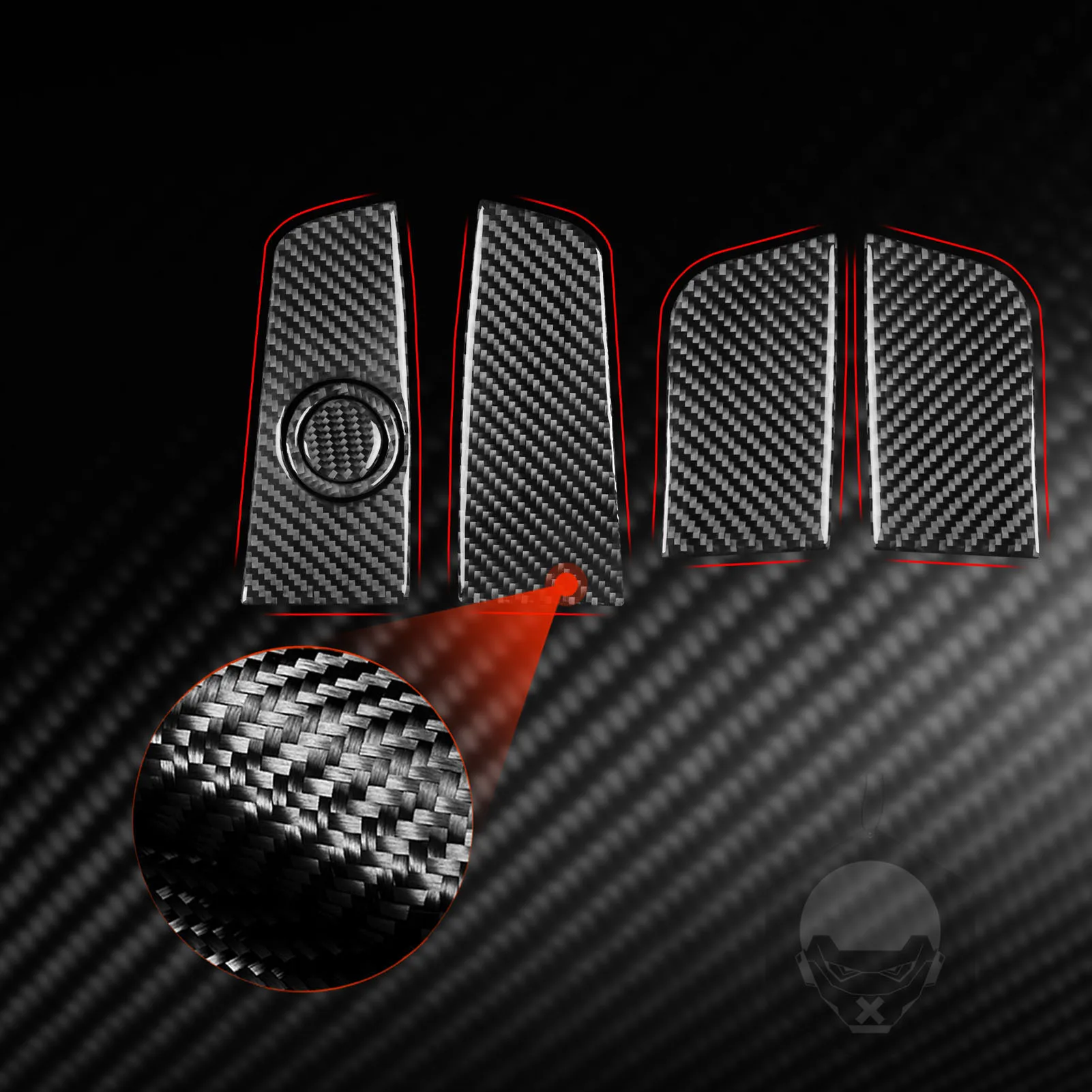 autocollant-en-fiber-de-carbone-veritable-pour-chevrolet-traverse-rs-lt-2018-–-2023-panneau-de-rangement-de-porte-revetement-d'habillage-accessoires-de-voiture-decoratifs-a-l'interieur