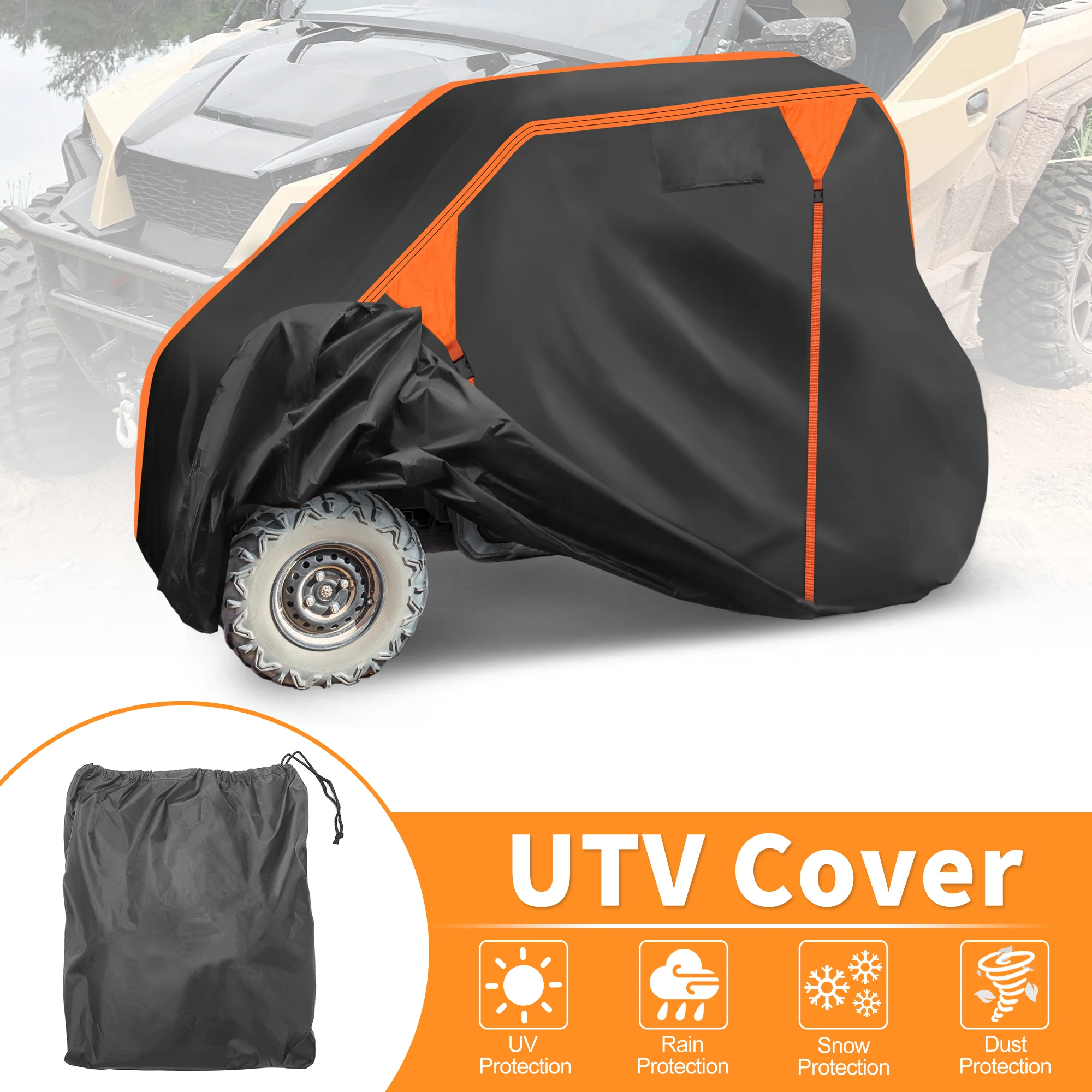 

Водонепроницаемый чехол UXCELL для UTV (Side-by-Side) для Polaris GENERAL 1000 16-25, 210D PU