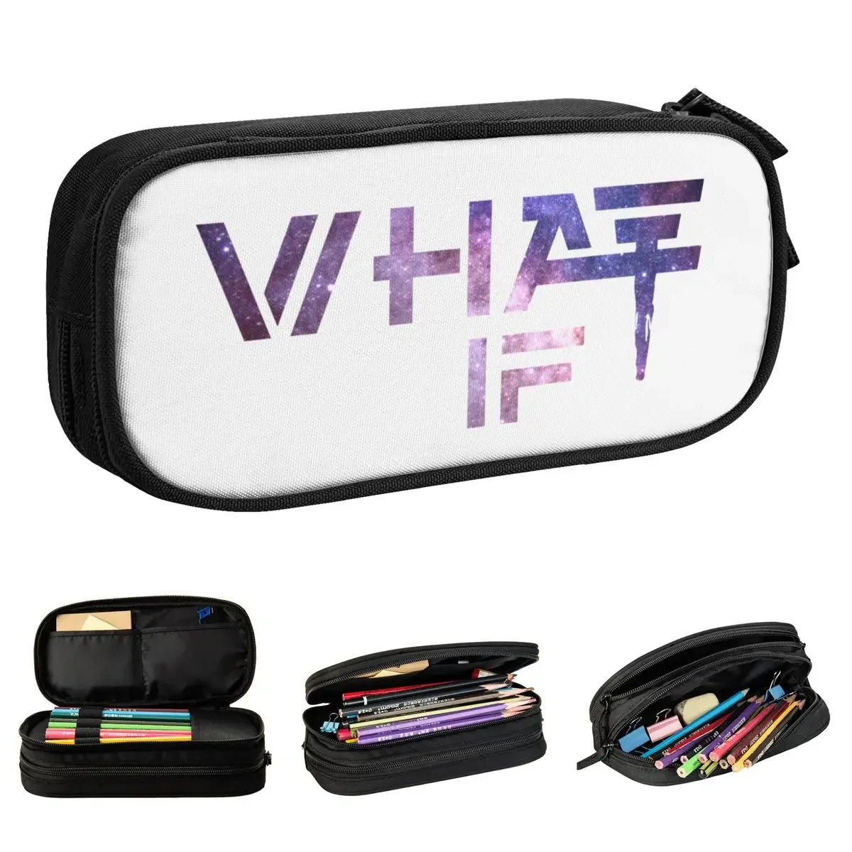 

Classic What If Tokio Hotel Pencil Case Rock Music Pencil Pouch Pen Box Kids Large Storage Bags Office Gift Stationery