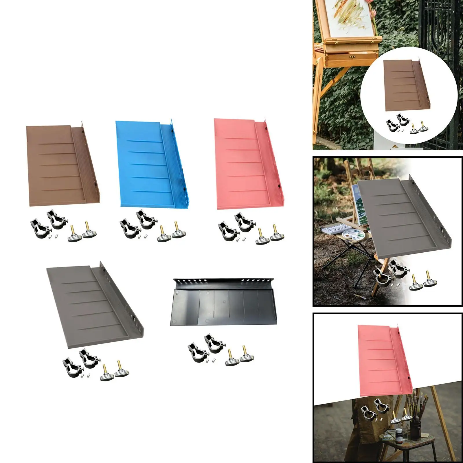 Detachable Easel Tray Shelf Storage Art Supplies Organizer Sketch Rack Tray for Drawing Tabletop Outdoor Indoor Enthusiasts Detachable Easel Tray Shelf Storage Art Supplies Organizer Sketch Rack Tray for Drawing Tabletop Outdoor Indoor Enthusiasts