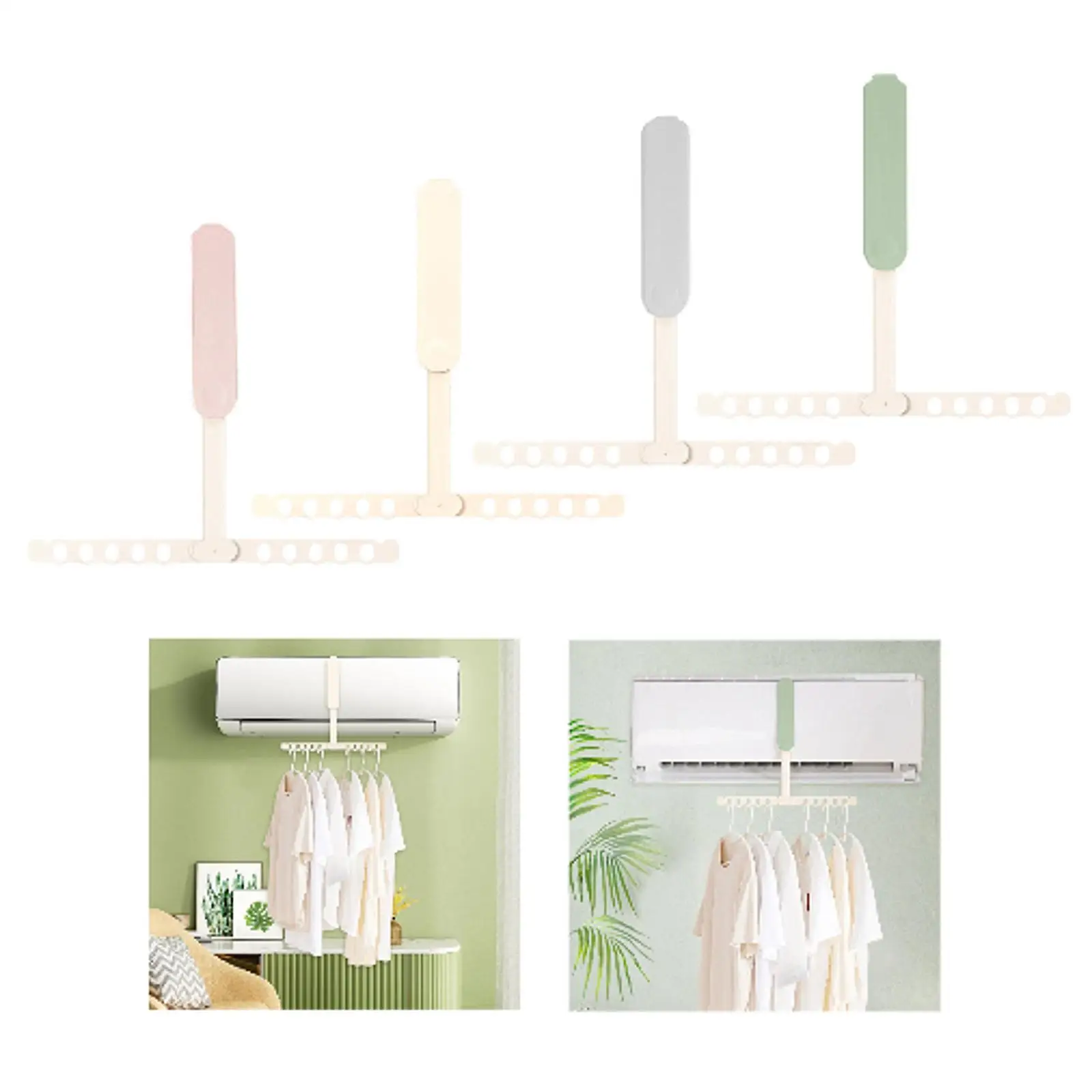 

Folding Clothes Hanger Clothes Rack Heavy Duty Hanging Foldable Compact Space Saver Holder for College Indoor Balcony