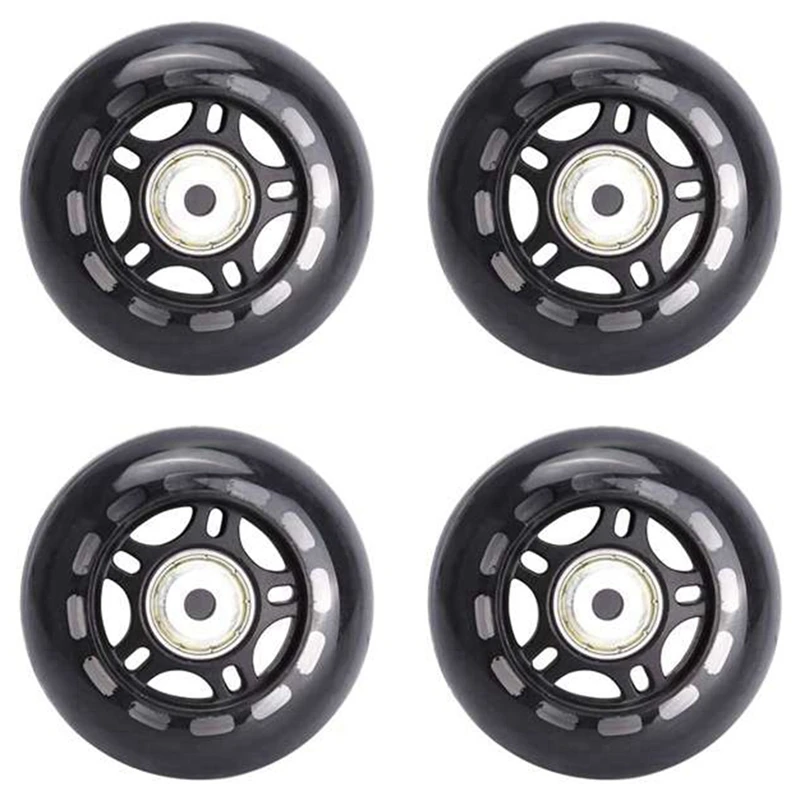 8Pcs Roller Skates Non-Flashing Wheel Skate Wheel 70X24mm Bearing Skate Accessories Non-Slip