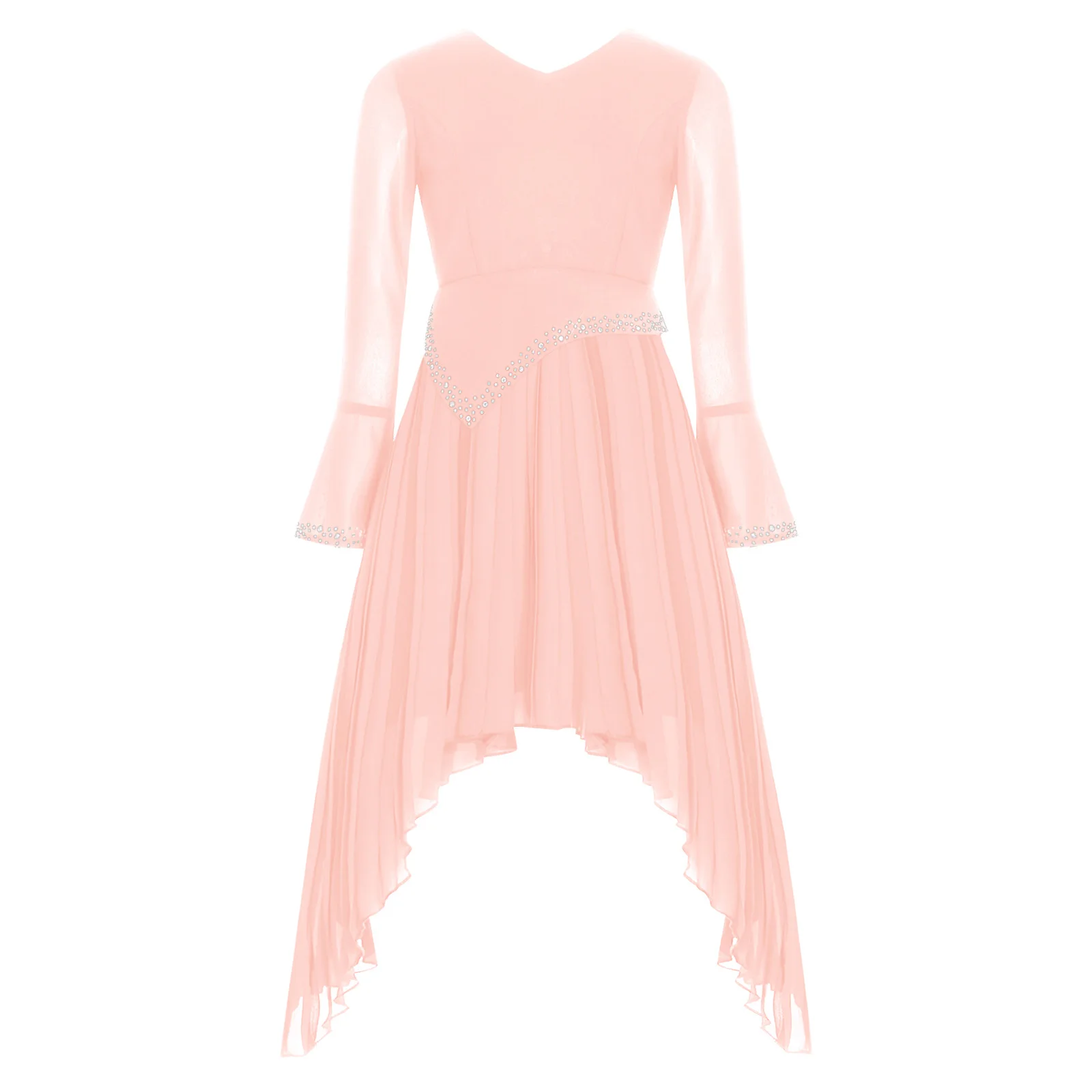 فستان باليه للفتيات الصغيرات فستان حفلات الأميرات فستان أطفال للفتيات بأكمام طويلة للتزلج على الجليد زي رقص غنائي فستان عيد الميلاد