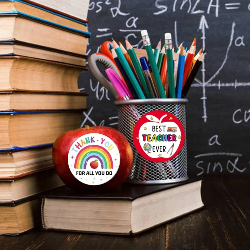 48PCS 감사합니다 교사 라벨 스티커 데이 감사 선물 태그 Best Ever Lab