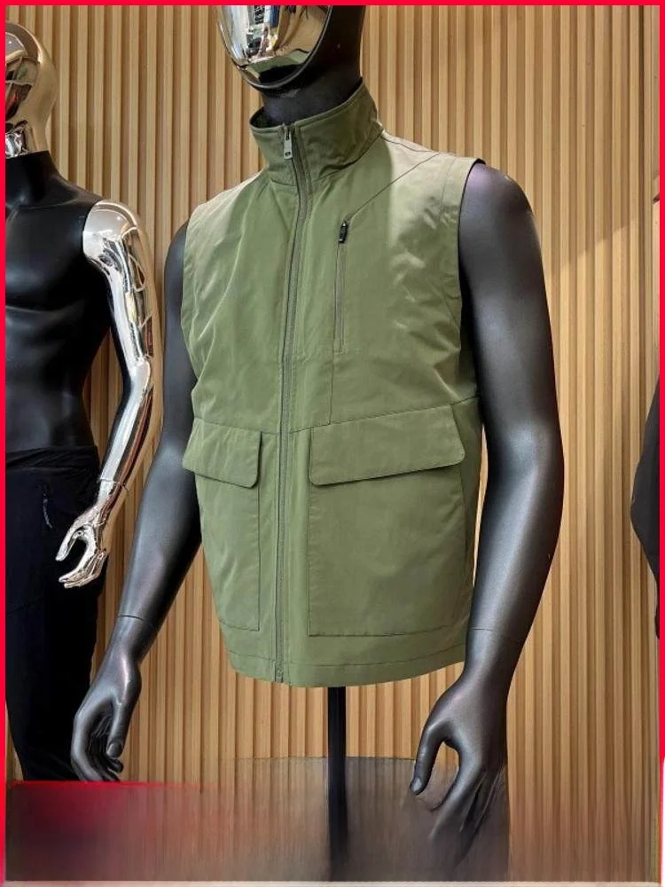 Outdoor Men's Multi-ket Workwear Jaet Stand Fit Zipper Decorated Polyester Fiber Youthful Sle Autumn New Arrivals