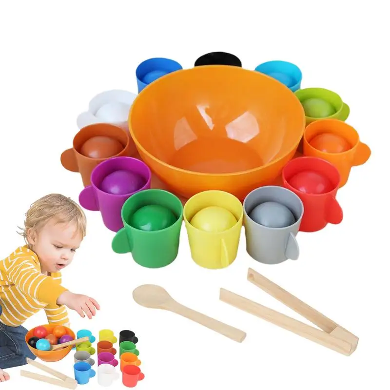 Color Ball Sorting Game Versatile Beads Matching Game Color Sorting Bead Toy Color Learning Toys Innovative Educational Toy For