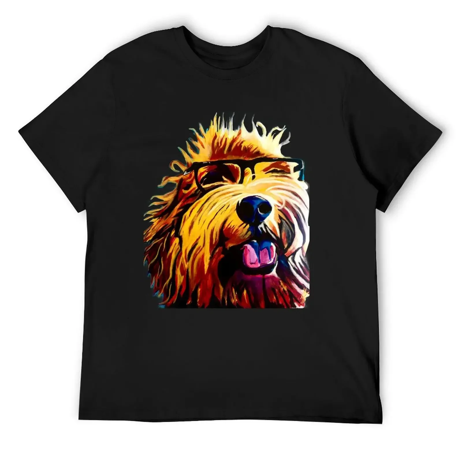 Fozzie the Goldendoodle T-Shirt T-shirts man blue lock quick drying tops men graphic t shirts