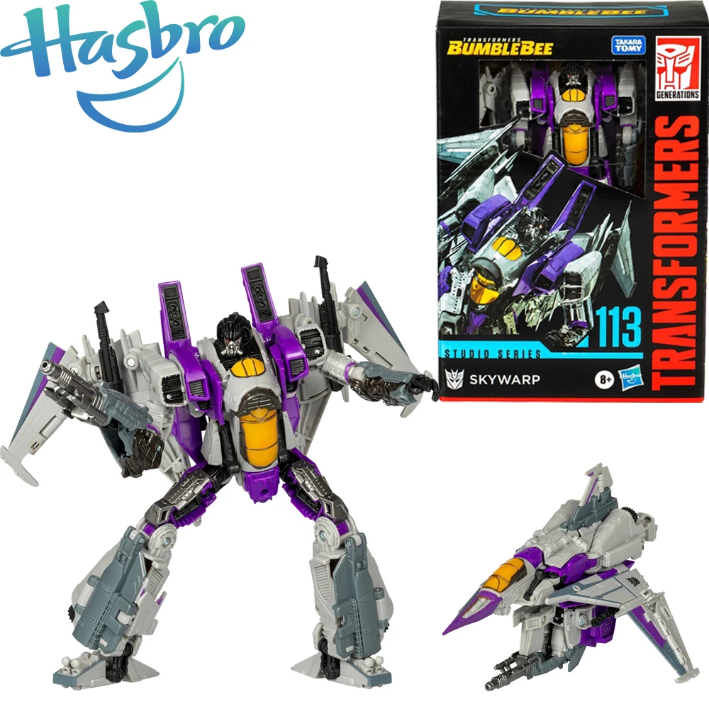 In Stock Original Hasbro Transformers Studio Series 113 SS113 Voyager Class Skywarp Collectible Model Toys Robot Action Figures