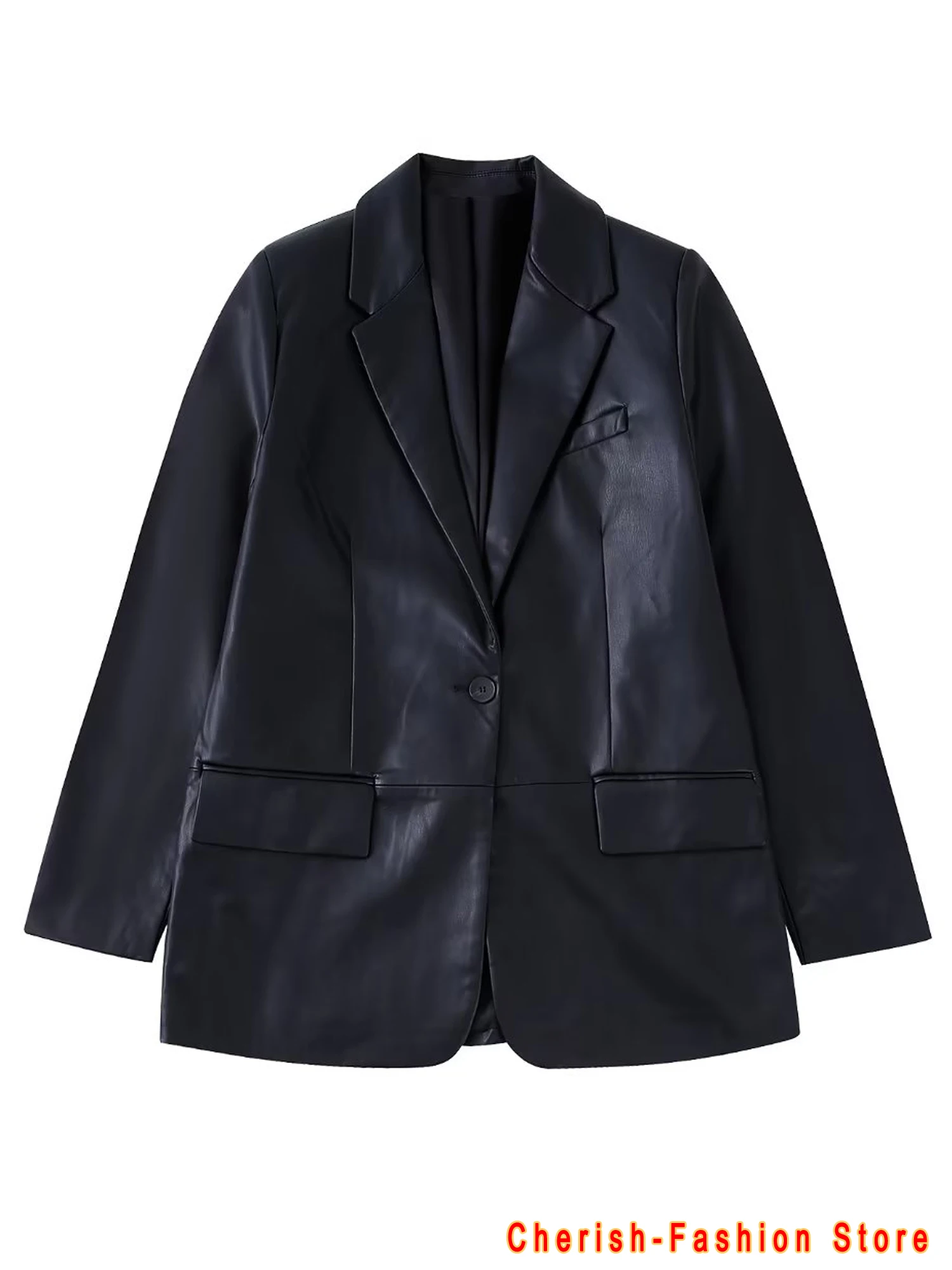 2023 blazer lunghi in ecopelle PU giacca in pelle da donna cappotto giacche da donna nuove di zecca capispalla cappotti da donna tuta in pelle femminile