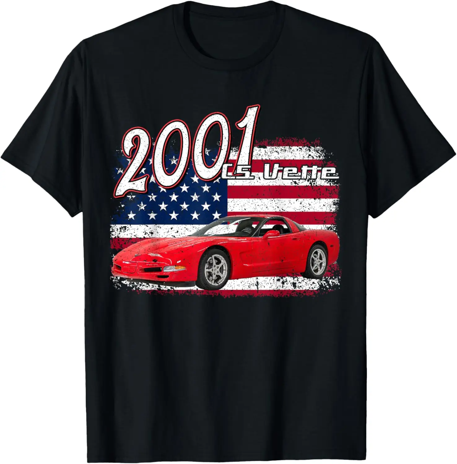 2001 01 C5 Z06 Vette StingRay Red Supercar Sports car T-Shirt