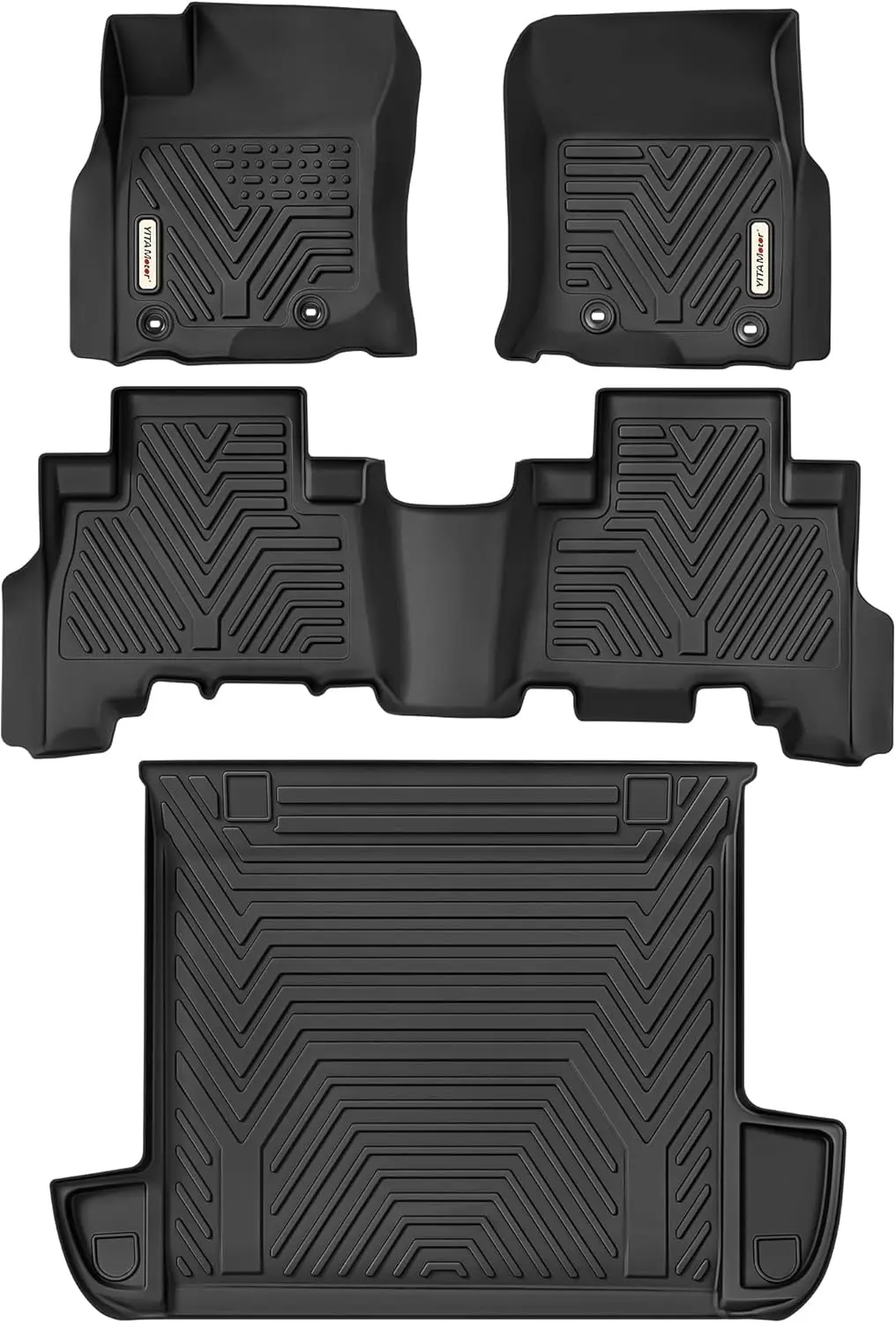 

Floor Mats & Cargo Liner Set Fit for Toyota 4Runner 2024, Custom Fit TPE All-Weather Floor Liners 2013-2024 Toyota 4Ru