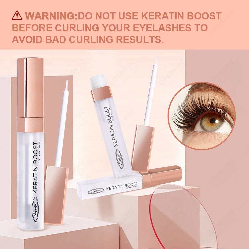 10Bottles 5.5ML Lomansa Keratin Boost Professional Eyelashes Boost Curling  Lifting Lashes Perming Curling Keratin Boost Makeup