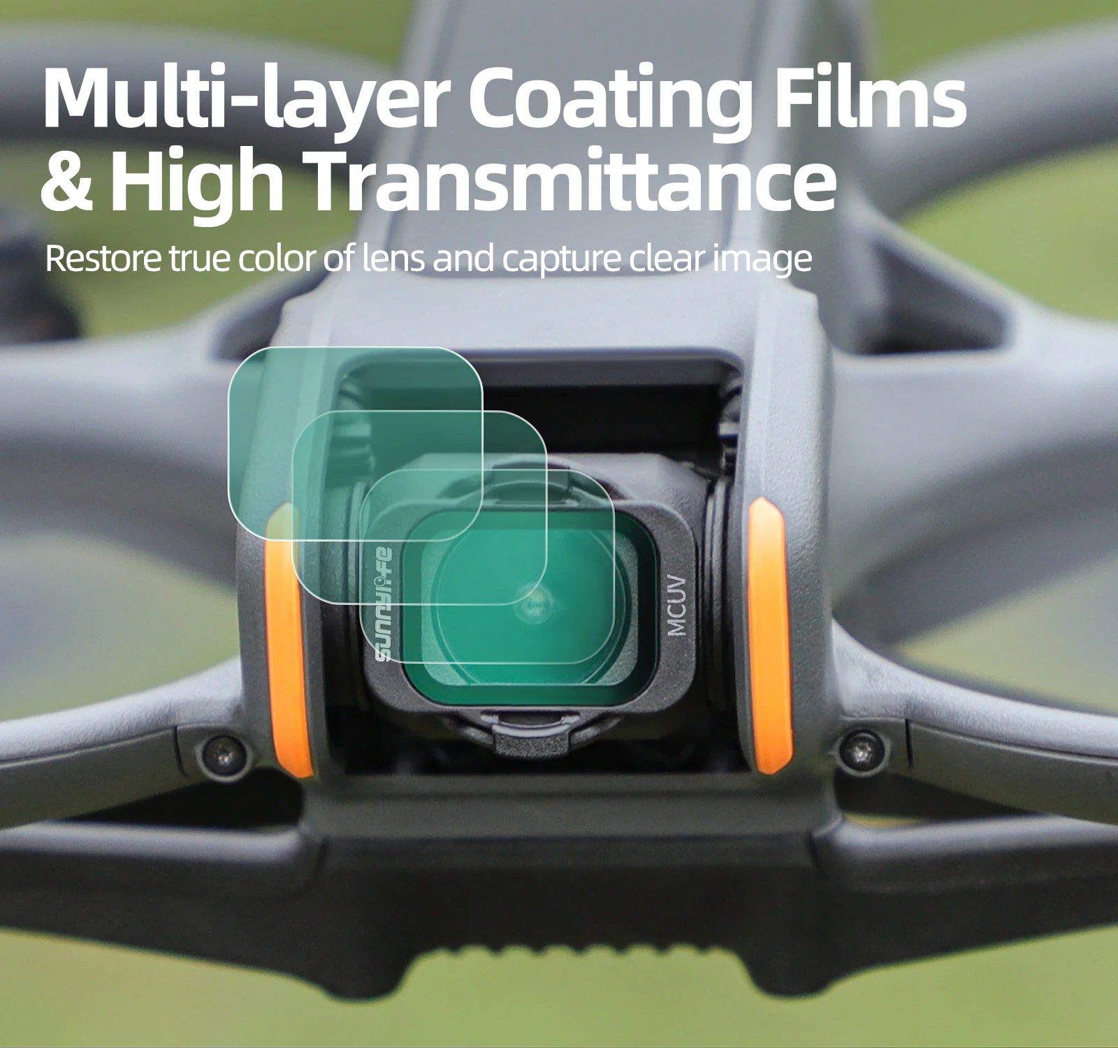 Dla DJI AVATA 2 Filtr Szklana soczewka optyczna MCUV Nd 4/8/16/32/128 Sunnylife ND Zestaw filtrów Akcesoria — zdjęcie produktu 5