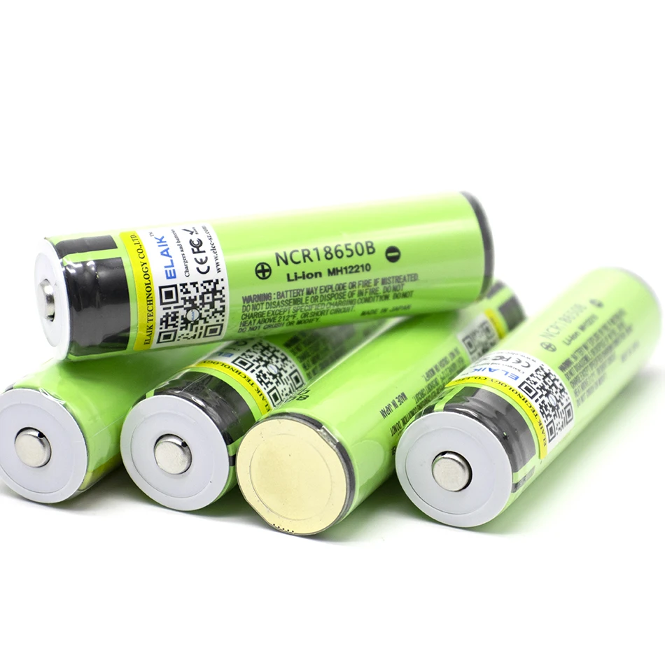 2-20PCS ELAIK Schützen Original 18650 NCR18650B 3400mAh Wiederaufladbare Li-lon batterie mit PCB 3,7 V batterien