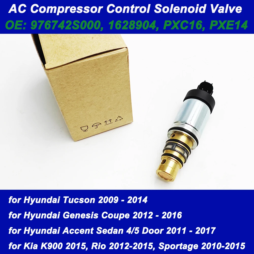 New A/C Compressor Control Valve Solenoid For 2009-2017 Opel Hyundai Kia K2 RIO 97674 2S000 97674-2S000 976742S000 PXE14 PXE16