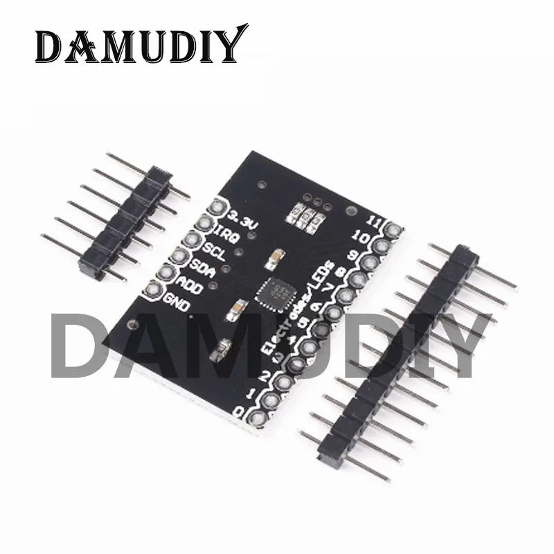 5pcs/10pcs MPR121 Breakout V12 Capacitive Touch Sensor Controller Module I2C Keyboard Development Board For Arduino