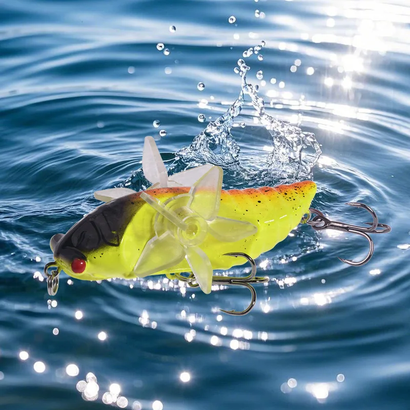 Wobbler Popper Topwater 7,5 cm – Señuelo curricán para lucio - imagen 3