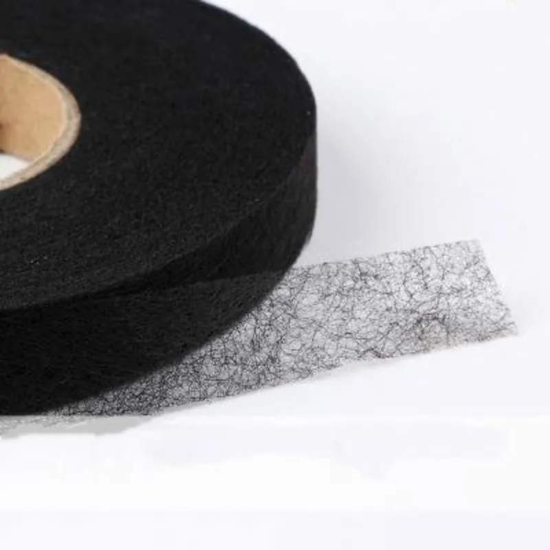 2pcs White Double Sided Sewing Accessory Adhesive Tape Cloth Apparel Fusible Interlining Fabric Tape